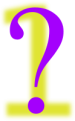 Number 1 with a question mark stamped on it